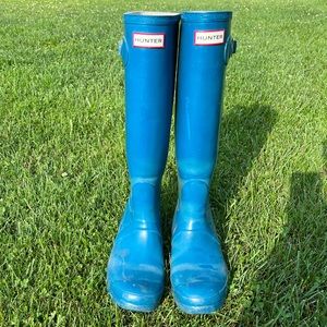 Teal Hunter KneeHigh Boots